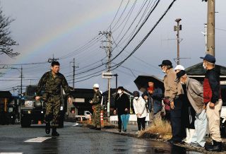 【石川】珠洲・大谷 活動終え撤収　陸自の支援 住民感謝