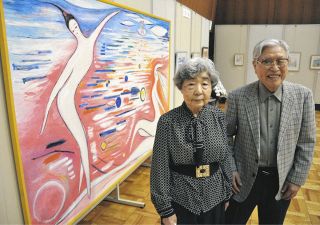 創作活動集大成の絵画展　元中津川市民病院長・92歳の古瀬さん