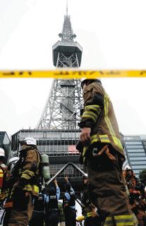名古屋テレビ塔で出火、アジア大会のマラソンコース付近、NHKも速報で伝える、ネットも衝撃「燃えてるの！？」「まじ？」「見てビックリ」