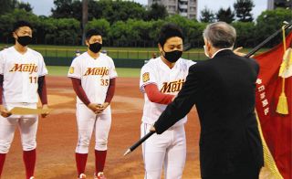 【愛知大学野球】V名城大のリリーフエース松本凌人がMVP ベストナインは3人選出