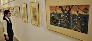 北斎や歌麿の花鳥画並ぶ　松本・日本浮世絵博物館で2期に分け180点展示