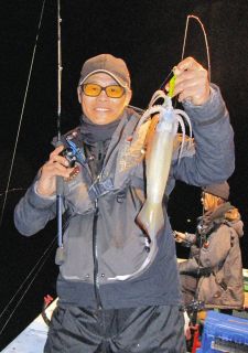 スルメあるある　前日は竿頭２９杯も日むら　最後に群れ回るも時遅し　三重・大紀錦出船