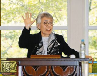 「電力王」福沢桃介や川上貞奴 題材　各務原で作家・神津カンナさんが講演