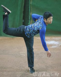 自主トレ　根尾