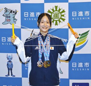 17歳 日進市から飛躍　名古屋市の伊藤さん、縄跳びアジア選手権で3種目メダル