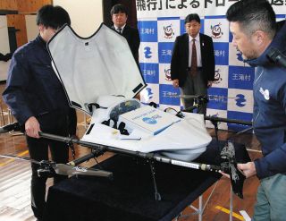 災害時の物資輸送、未来に道筋　長野県内初「レベル3.5」王滝で実証実験