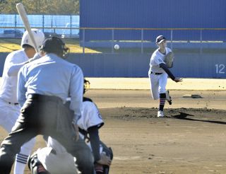 100年の歴史を胸に　中津商高野球部が県岐阜商と記念試合