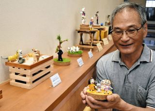 浜名湖の風景、20年の移ろい 湖西出身・渡辺俊明さんの油彩画を展示