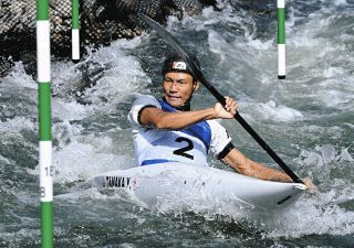 田中雄己選手が銀メダル、中津川市出身　カヌースラローム男子カヤックシングル