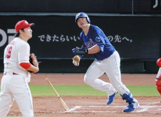 中日・細川成也、キャリアハイ25号　敵地広島戦の7回、床田からバックスクリーンに反撃ソロ