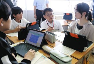 市長になりきり児童が生成AIと政策立案　瑞穂・生津小授業で取り組み