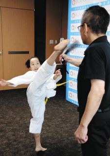 「将来は五輪選手に」全日本ジュニアテコンドー選手権初出場　岐阜県各務原市・川島小学校4年の林由奈さん