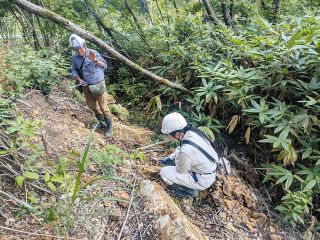 山間部の斜面に今なお亀裂多数　奥能登豪雨2年、能登半島地震の爪痕が豪雨災害のリスクに