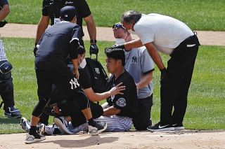 ヤンキース田中将大が頭部に打球を受け緊急搬送も精密検査は異常なし「患部に痛みはありますが、それ以外は元気です」