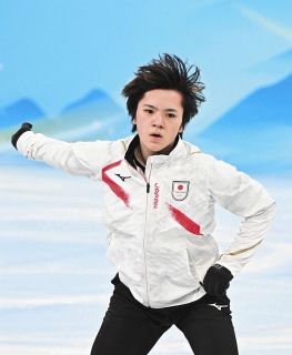 【北京五輪】フィギュア男子の宇野昌磨が公式練習「まだ本調子ではありません」も意欲あふれる動き披露