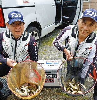 追い星鮮やか若アユ舞う　岐阜県下呂市・馬瀬川上流