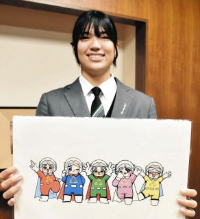 地域貢献、濃い3年間　豊明高イラスト部・田島さん、ごみ減量4コマ漫画で市から感謝状
