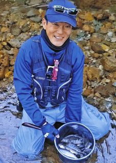 アマゴ開幕ダッシュ　岐阜県下呂市・馬瀬川下流漁協