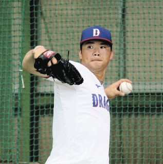 中日・福田幸之介、「ストライク先行」テーマにフェニックスLヤクルト戦先発　今季は2軍25戦でチームワーストの44四球と課題は明白