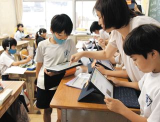 AIドリルで学び深まる　多治見・共栄小で4月、授業に導入