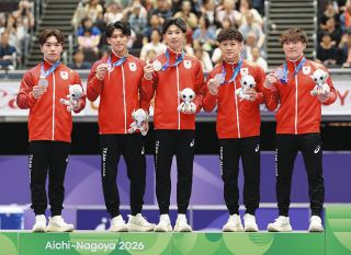 体操男子団体決勝　日本は中国に及ばず銀メダル　エース・橋本大輝は「2位という結果でとても悔しいのが素直な気持ち」【アジア大会】