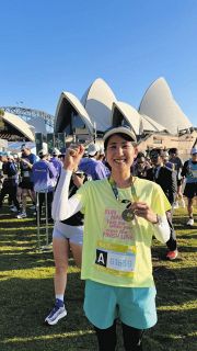シドニーマラソンで名古屋PR　名古屋シティマラソン「ナゴヤRUN」部門で上位入賞・派遣の大西さん