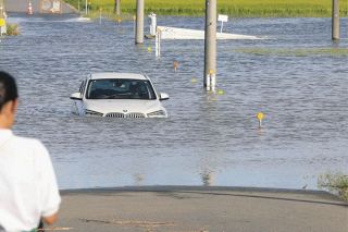 台風15号で建物浸水、道路冠水…西三河でも猛威　岡崎では避難指示も