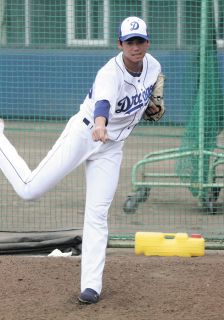【中日】育成の松木平優太がコロナから復帰後初のブルペン投球「1日でも早く試合で投げたい」