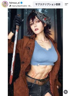 【実際の投稿】「やばい」「再現が半端ねぇ…！」ファイルーズあい、『13日の金曜日』“美少女ジェイソン”化