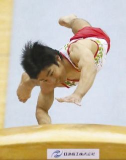 [体操]白井健三が復活アピール　跳馬で高得点　鉄棒でもE難度「コールマン」成功