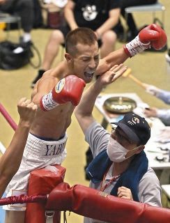 矢吹正道がボクシング日本王者に　戦りつの1回KO劇　狙うは年内世界挑戦　弟もボクサーその名は「力石」