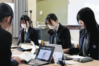 地域活性や防災の提案披露　池田高生と福島・聖光学院高生がオンラインで意見交換