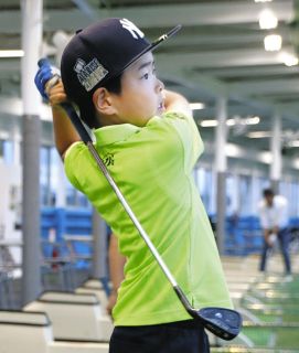 松山英樹選手のようなゴルファーに　岐阜県各務原市の小学3年・辰田綺真さん