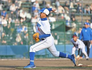 ドラゴンズジュニア戦に６回から登板した落合２軍監督