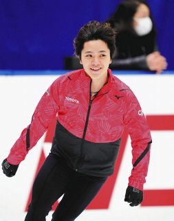 今季初戦の宇野昌磨はSP公式練習でジャンプをミスなく着氷　5連覇へ好感触【フィギュア】