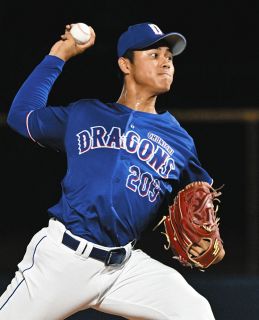 中日2軍】育成・井上剣也、自己最速を更新の156キロ！ 1イニング