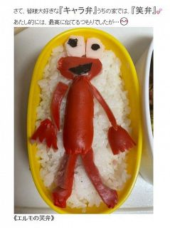 写真 思わず吹き出す モモコが作った エルモ キャラ弁 中日スポーツ 東京中日スポーツ