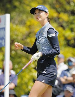 女子ゴルフ　小祝さくらとテスト合格同期の金沢志奈、単独首位　「ジエさんには、その場を全力でと言われてます」