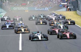 【写真】F1ハンガリーGPのスタートシーン