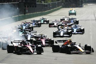 【写真】F1アゼルバイジャンGPのスタートシーン