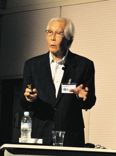 ノーベル化学賞の白川さんが登壇　中津川で科学スクール