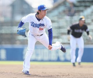 【中日2軍】三浦瑞樹、８イニング２失点粘投で勝利投手の権利 ウエスタン逆転Vへ負けられない戦い