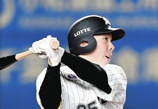 ロッテ・藤岡裕大、右肩痛で登録抹消 吉井監督「バットスイング
