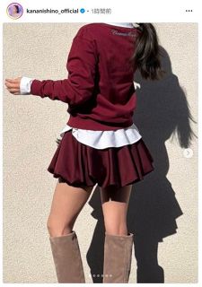 ◇飯島直子、ミニのパジャマを着ると「スタイル良すぎ」【写真】：中日