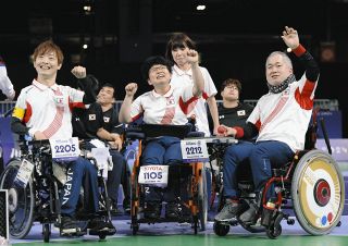 チームみんなで手にした銅　ボッチャ混合団体、３大会連続メダル
