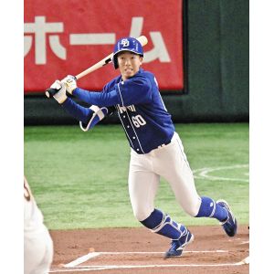 岡林勇希選手 セ・リーグ最多161安打全写真