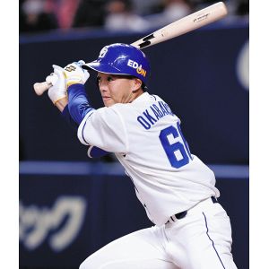 岡林勇希選手 セ・リーグ最多161安打全写真