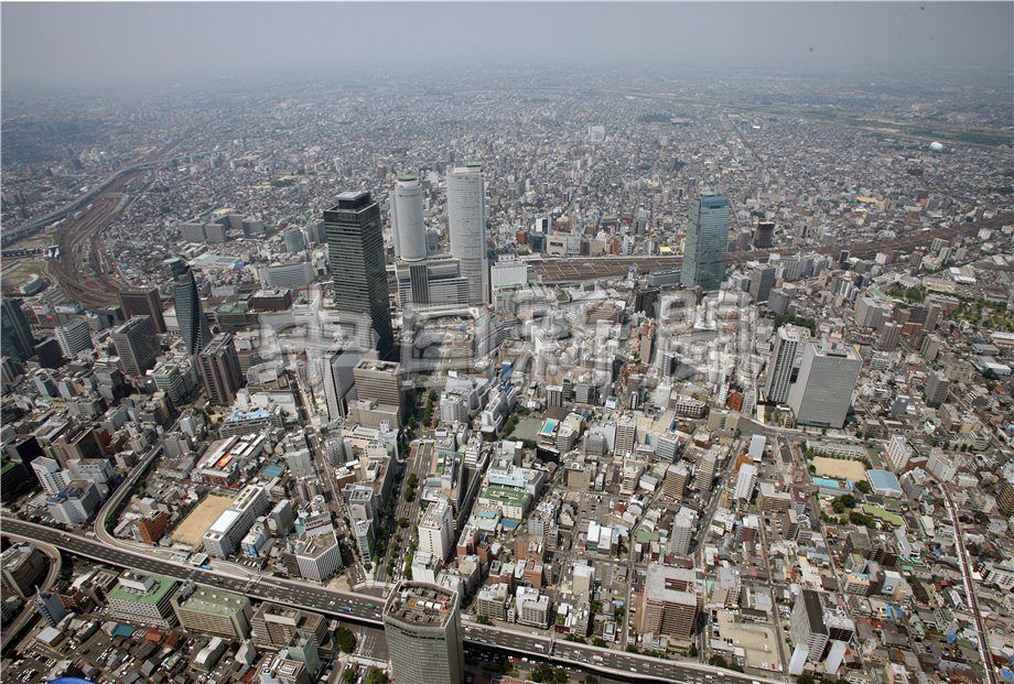 空撮 今昔／名古屋市