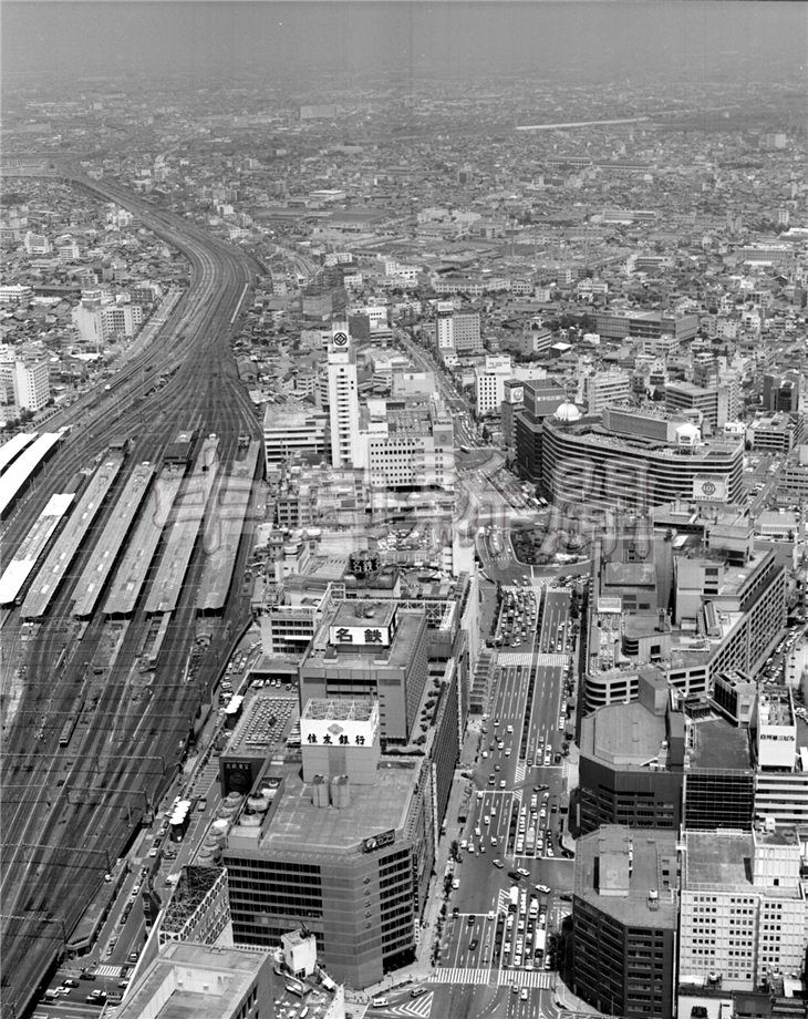 空撮 今昔／名古屋市