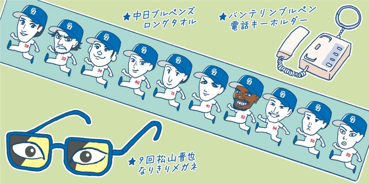 フル回転！『ブルペンズ』グッズを考えよう…ガンギマリ松山投手の目に